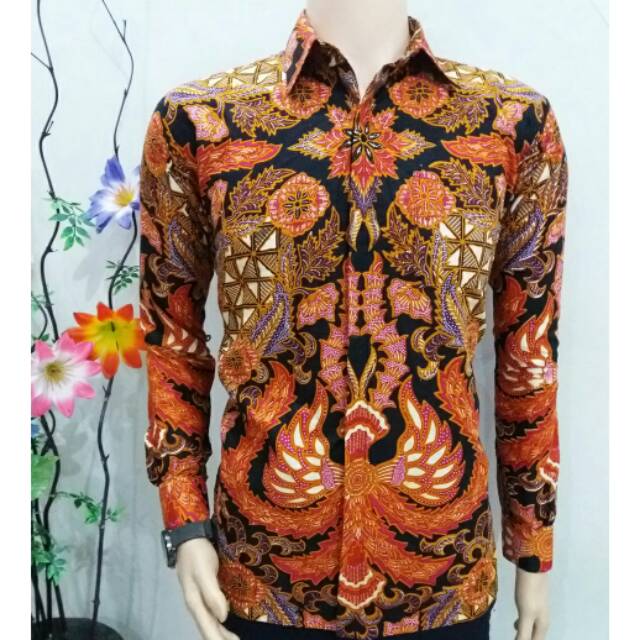 Jual Kemeja Batik Sayap Cendrawasih Api Shopee Indonesia 