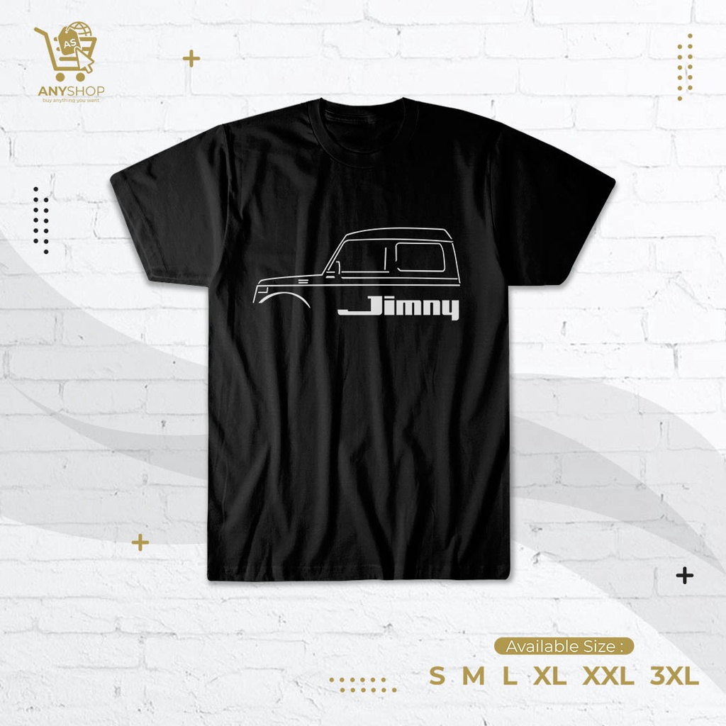 Kaos Baju Mobil Suzuki Jimny Outline Kaos Otomotif