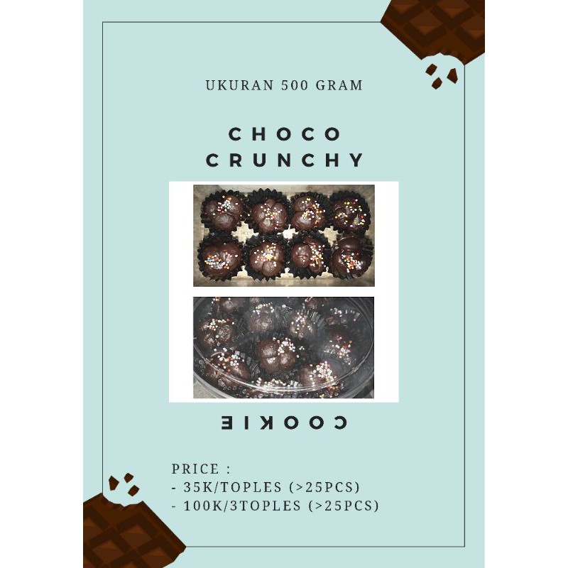 

Pre Order CHOCO CRUNCHY - kue lebaran, kue natal, valentine.