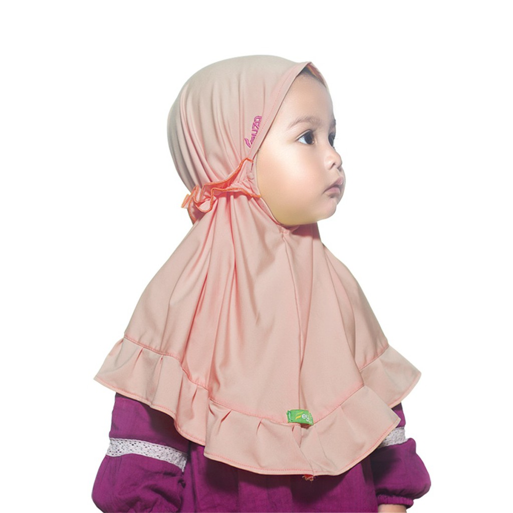 Jilbab Instan Non Pad Anak Feyza ADONIS | Hijab Instan Anak Kerudung Bayi Polos Tanpa Bergo Usia 1-2 Tahun