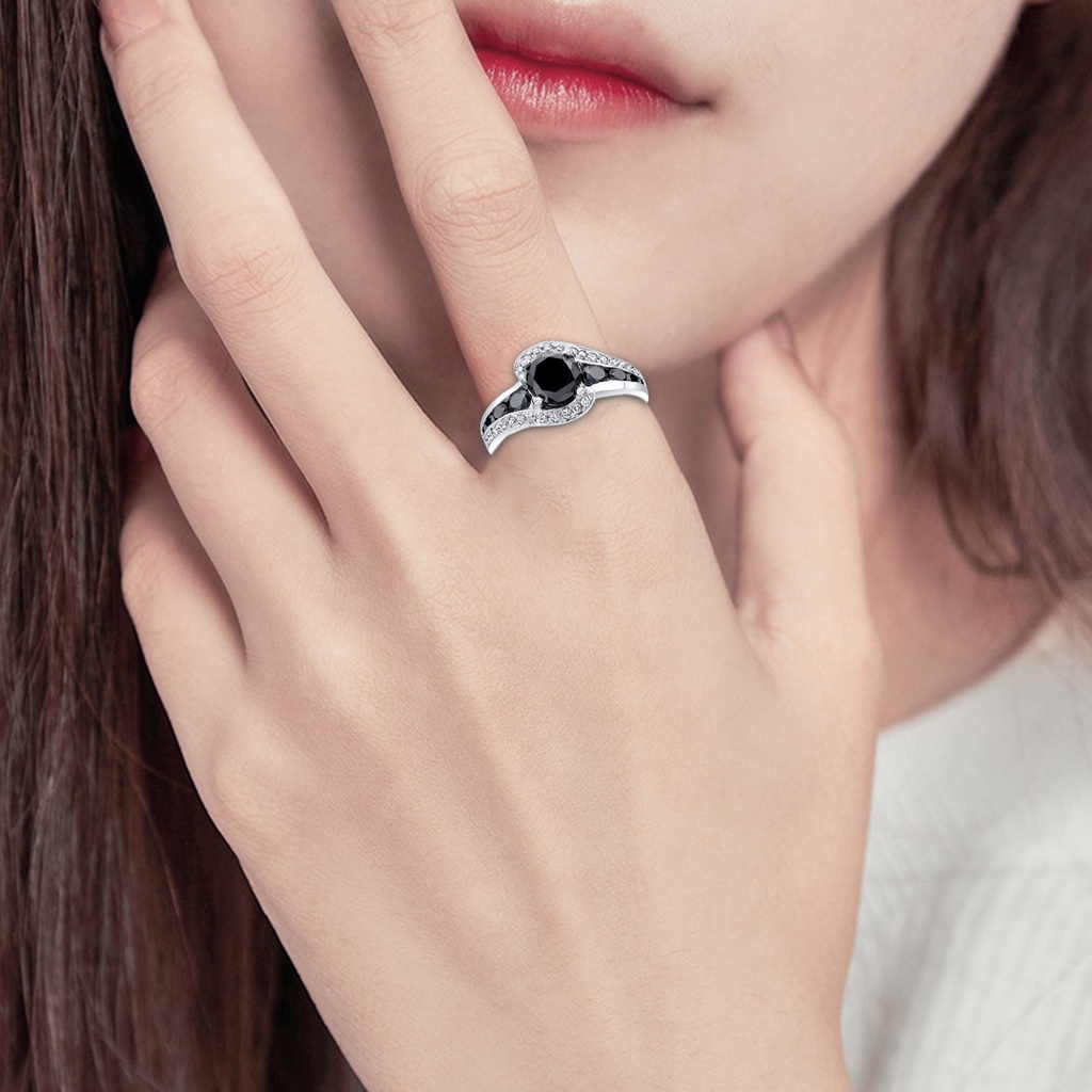 Hu Hu Hu Hu Hu Alat Bantu Pasang Kacamata♡ Cincin Bentuk Geometris Bahan Cubic Zirconia Warna Hitam Untuk Pernikahan