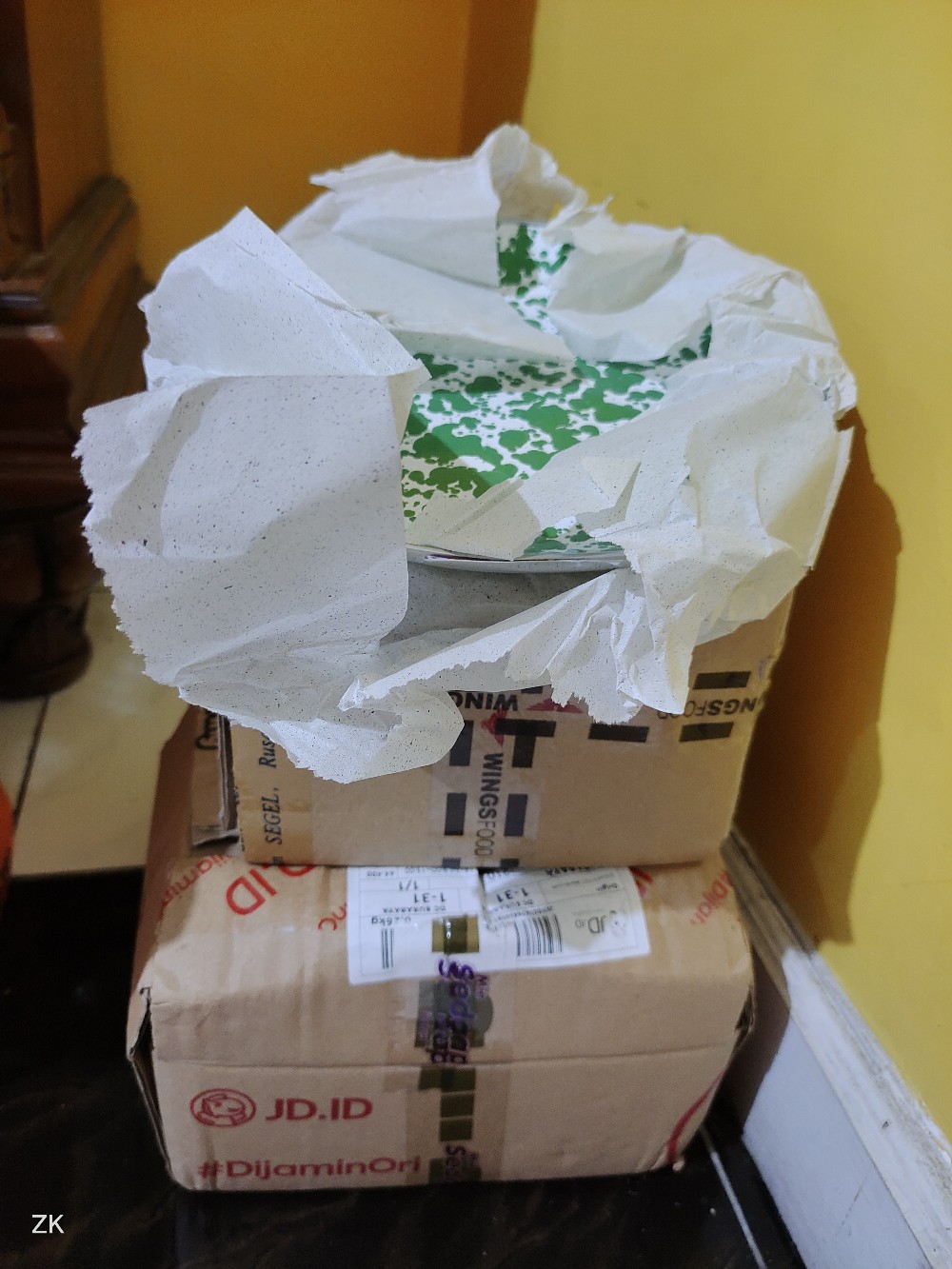 Set Teko Ekonomi +4 Mug D6 Blirik Hijau