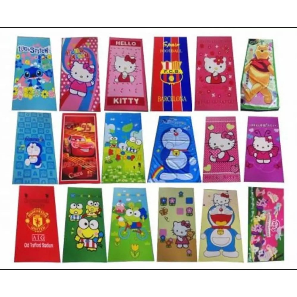 COD Handuk Karakter  Anak Murah 70 x 140 cm Shopee Indonesia