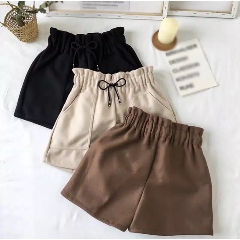 Celana Pendek Wanita Remaja [COD]Hotpants Korean High waist Clana Santai Harian