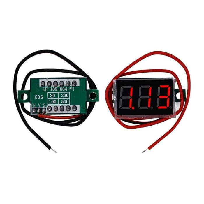 Voltmeter 0.36 inch 3 Digit 2 Kabel 4-30V DC