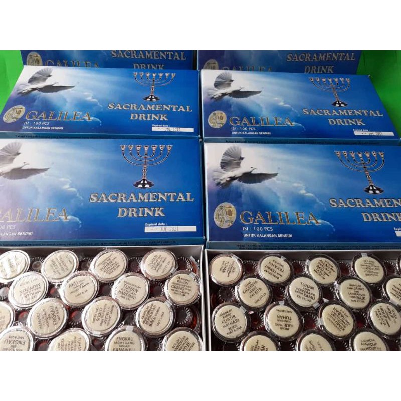 Promo Anggur cup hosti ayat 6 kotak isi 100 (600 pcs)