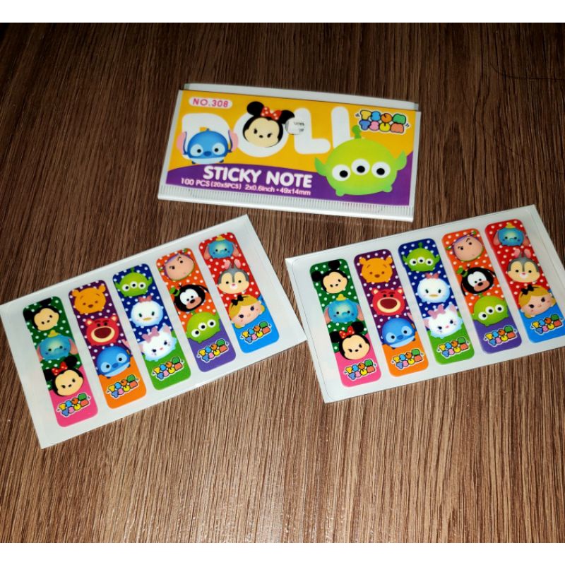 Sticky Note Fancy karakter Lucu sticky Notes murah-tsum tsum