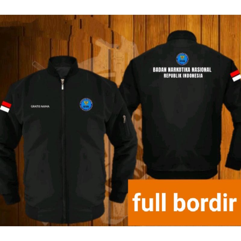 Jaket bomber BNN full bordir jaket BNN jaket bomber badan Narkotika Nasional