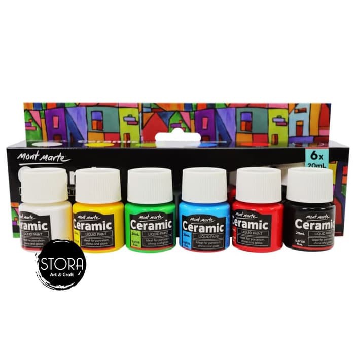 

MONT MARTE Cat Keramik Import Set 6 warna/ Ceramic Liquid Paint