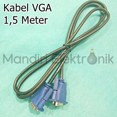 Kabel VGA 1,5M - VGA 1,5 Meter Male to Male - VGA 1,5 M Digital High Quality