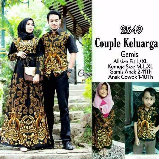 Batik Couple keluarga Modern bisa pisah Bahan Katun Kombinasi Simpel bikin nambah serasih