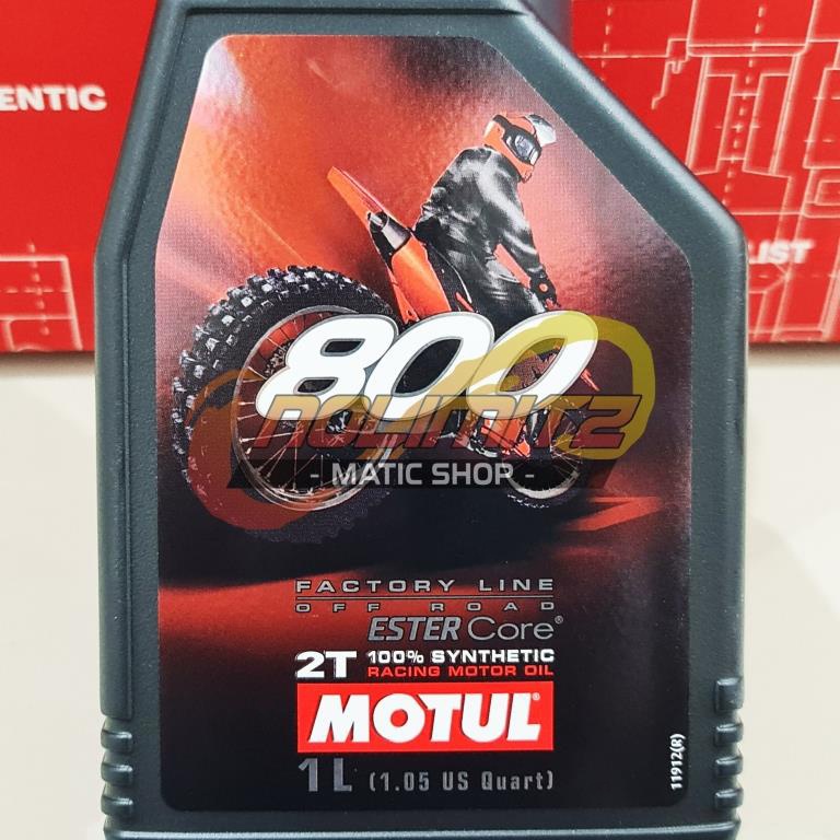 Oli Samping Motor 2 TAK Motul 800 OFF ROAD 2T Factory Line Ester Core 1L