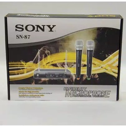 Mic wireless SONY SN-87 microphone UHF 2 mic wireless