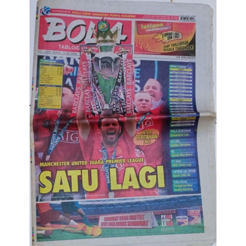 Tabloid Bola edisi 13 Mei 2008