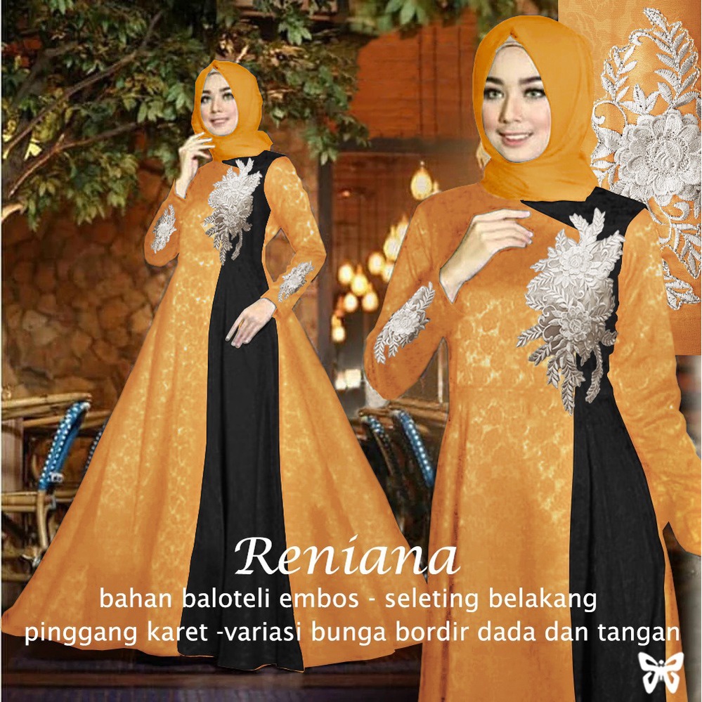 HOPYLOVY - Gamis Syari Jumbo LD 110 Terbaru Reniana