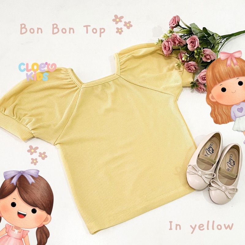 CLOEVKIDS - atasan anak perempuan bon-bon top