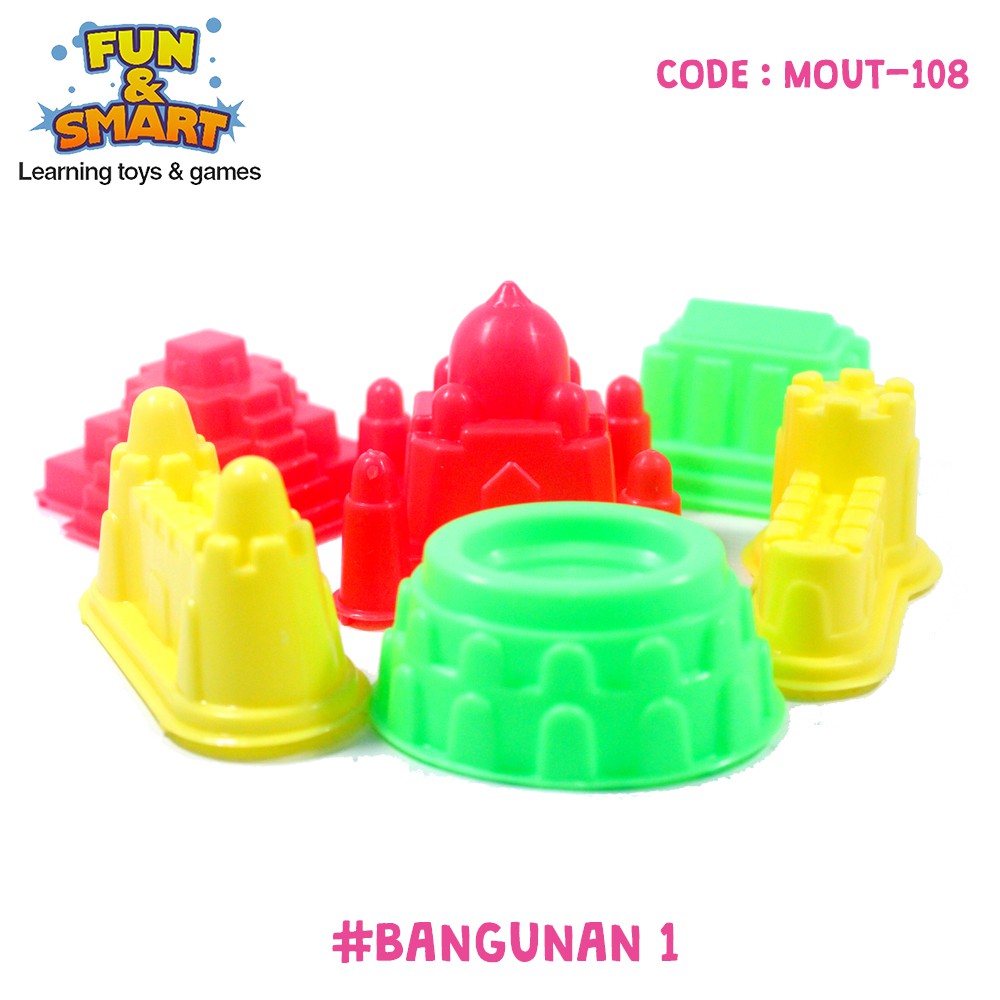 MAINAN ANAK CETAKAN PASIR KINETIC PLAYSAND MOULD EMBER - MOUT-108