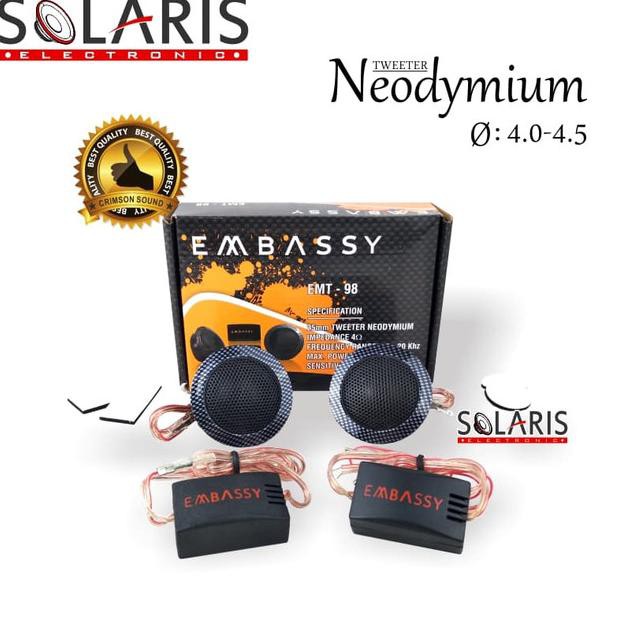 Terbatas>>-487  TWEETER MOBIL EMBASSY EMT-98 TREBLE MOBIL