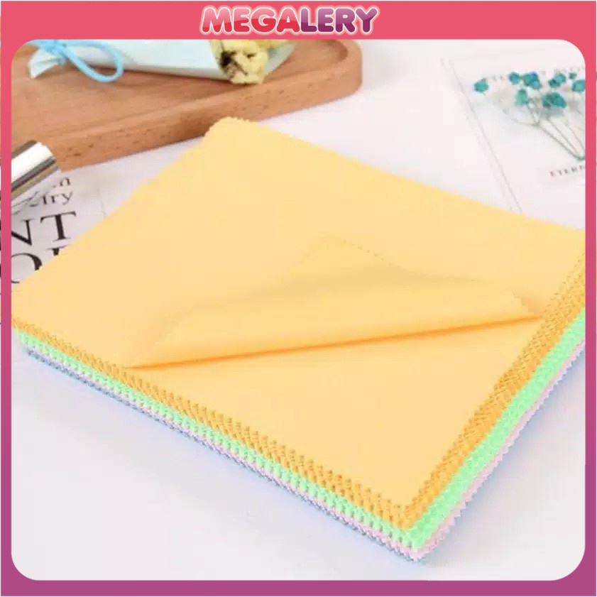 KAIN Lap Kacamata Pembersih Kaca Lensa Microfiber Bahan Halus Layar Hp Kamera Cleaner