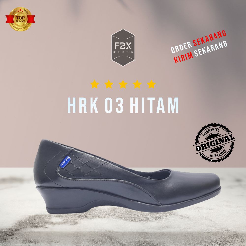 SEPATU FORMAL PANTOFEL/LOAFERS WANITA HOMYPED HRK 03 HITAM ORIGINAL