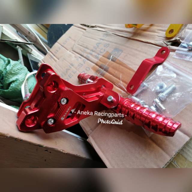 Step belakang klx 150 dtracker supermoto cnc / pedal kaki klx / pijakan kaki klx 150 sumo