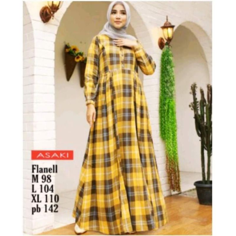 DRESS ASAKI KOTAK IMPORT