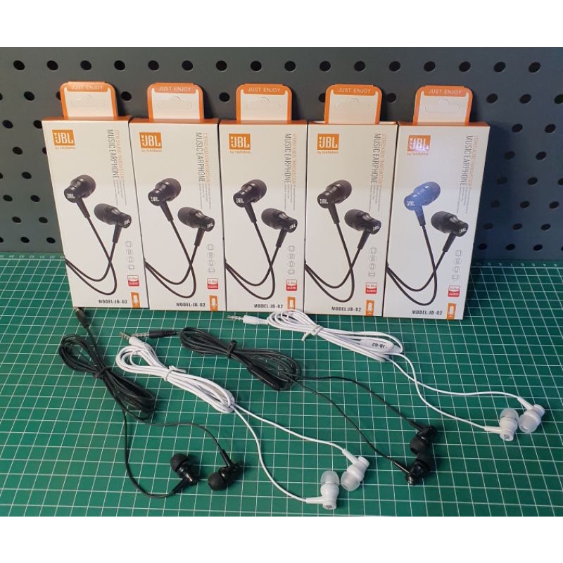 Headset Handsfree JBL JB02 JB03 JB01 D21 Earphone Handset JBL JB-02 Mega Bass