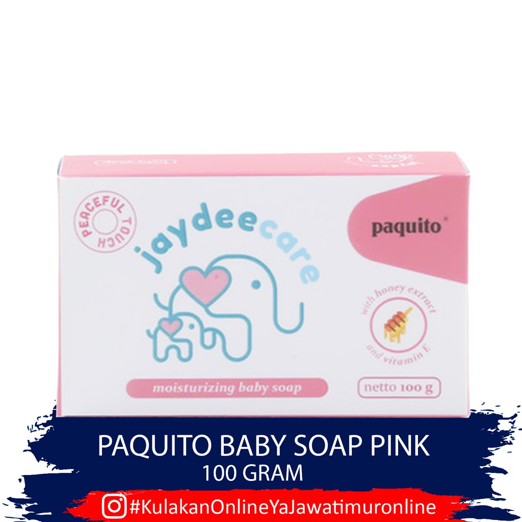 Sabun Bayi Paquito PINK - Baby Soap 100 gram - Jaydeecare Baby Soap