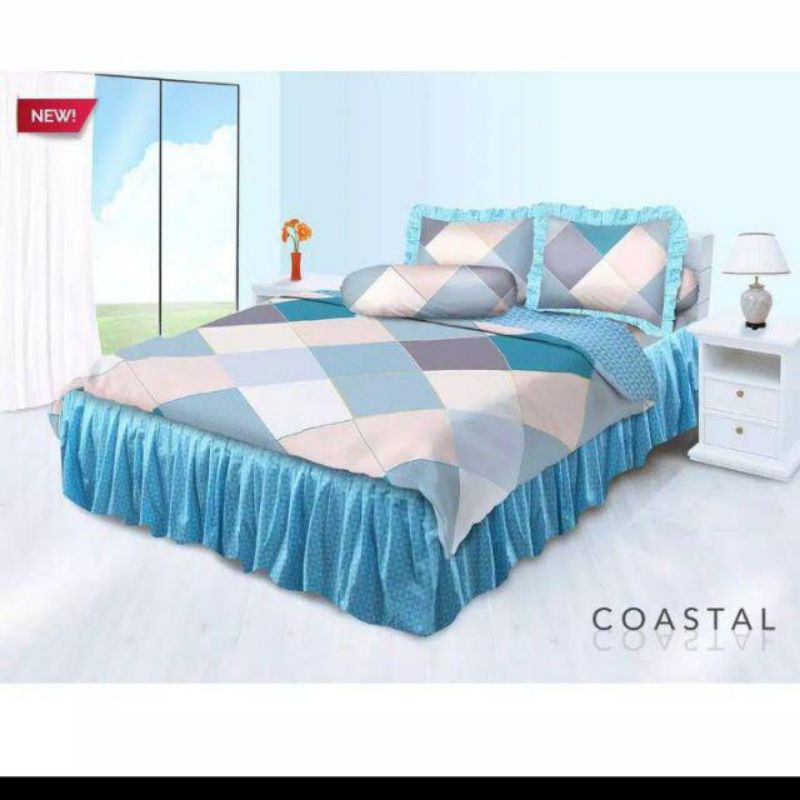 Sprei Rumbai All New My Love UK 180x200 Motif Coastal