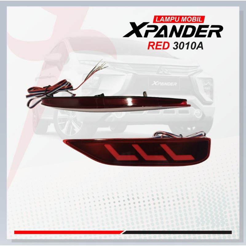 LAMPU BUMPER REFLEKTOR XPANDER/LIVINA 19 UP 3010ARD RED SMOCK SEIN RUNNING