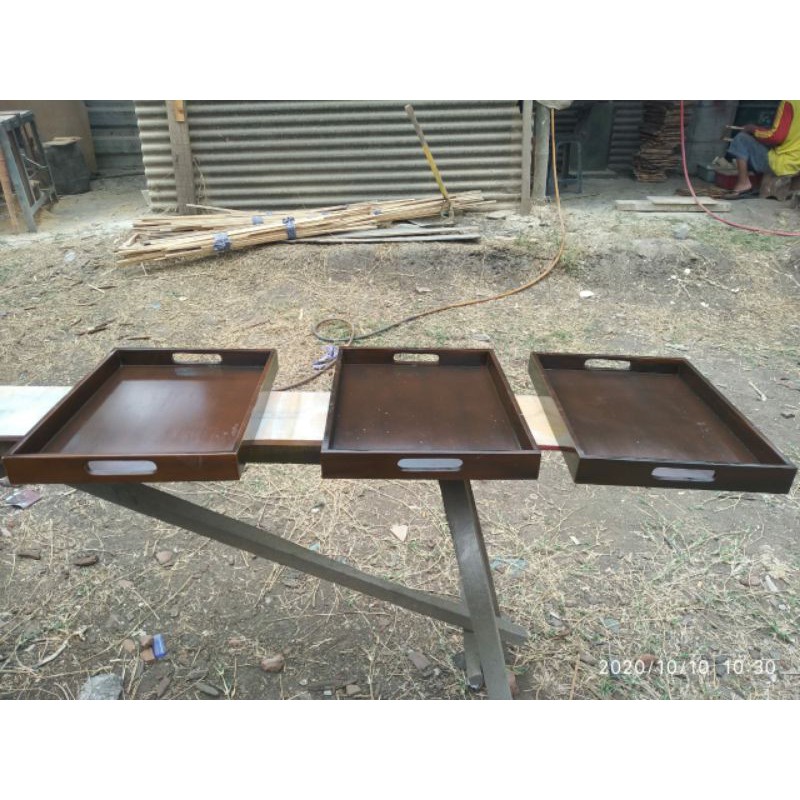 Baki 30x40x4 Walnut / Nampan Kayu / Baki Kayu /Tray Kayu 30x40x4 WALNUT