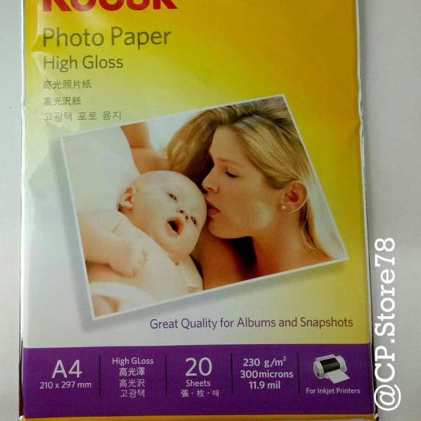 

Kertas Foto Kodak 230gsm high gloss