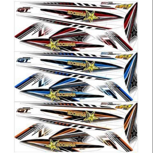 Striping Mio GT Variasi Sticker Stiker Scotlite Skotlet Motor Body List Skotlet Listt Motor Lis List