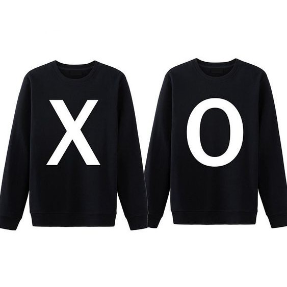 Sweater Couple X &amp; O Fleece All Size - Big Size S M L XL XXL XXXL XXXXL XXXXXL- Hot Promo