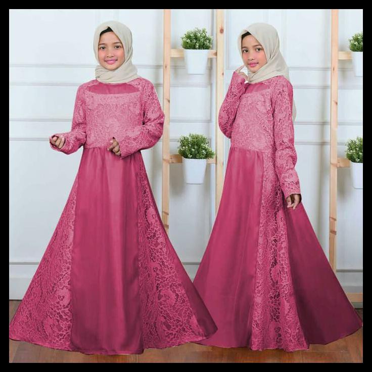 00Uc Baju Gamis Wanita Terbaru Syari Muslim Gamis Anak Samiyah 7Ddg