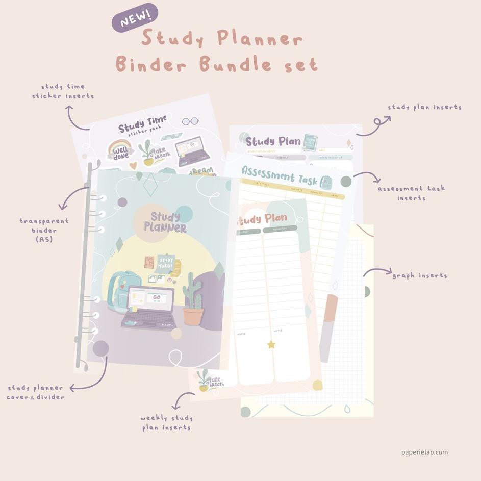 

Best Terlaris VYHAM (NEW) Study Planner Binder Bundle Set 79 Ready