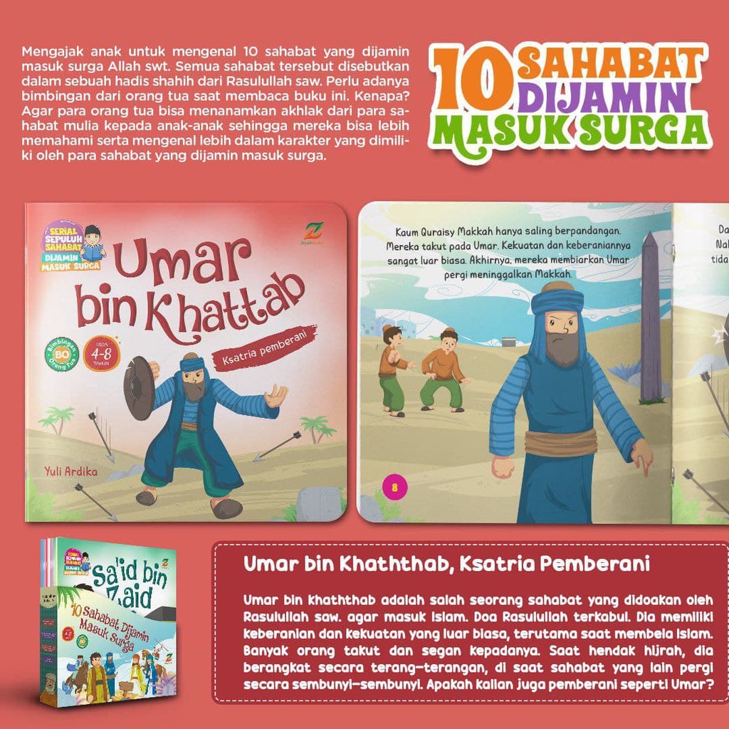 10 Sahabat Dijamin masuk Surga buku cerita anak islami