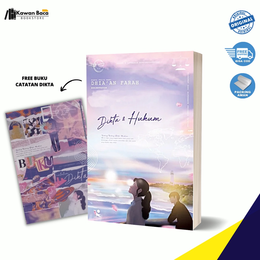 Jual Novel DIKTA & HUKUM (DIKTA DAN HUKUM) BY DHIA`AN FARAH 100