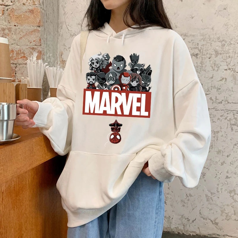 Hoodie Marvel Wanita Oversize Korea Tebal Sweater Oversize Wanita Korean Style Jumbo Ori Jaket Hoodie Wanita Korean Style Anak Hodie Oversize Korean Style Wanita Hoddie Cewek Oversize Korean Style Hoodie Cewek Kekinian Murah Ukuran XL Switer Wanita Jumbo