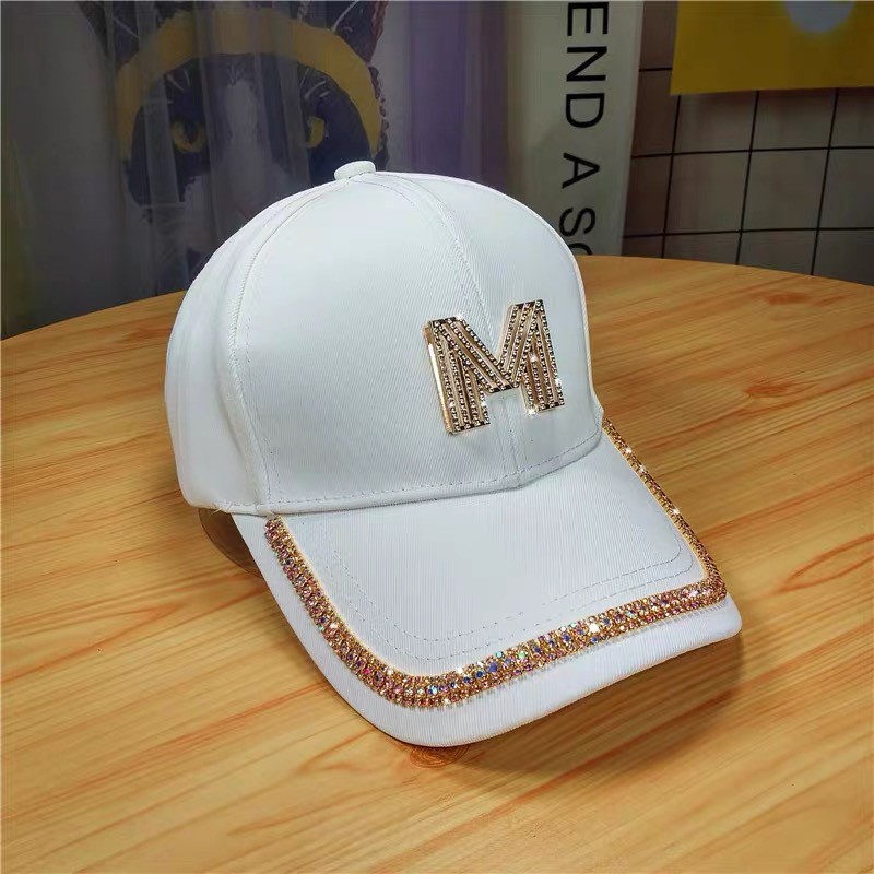 NEXTSTOP-076 Topi Baseball Mode Wanita Berlian Buatan Fashion Tip bebek