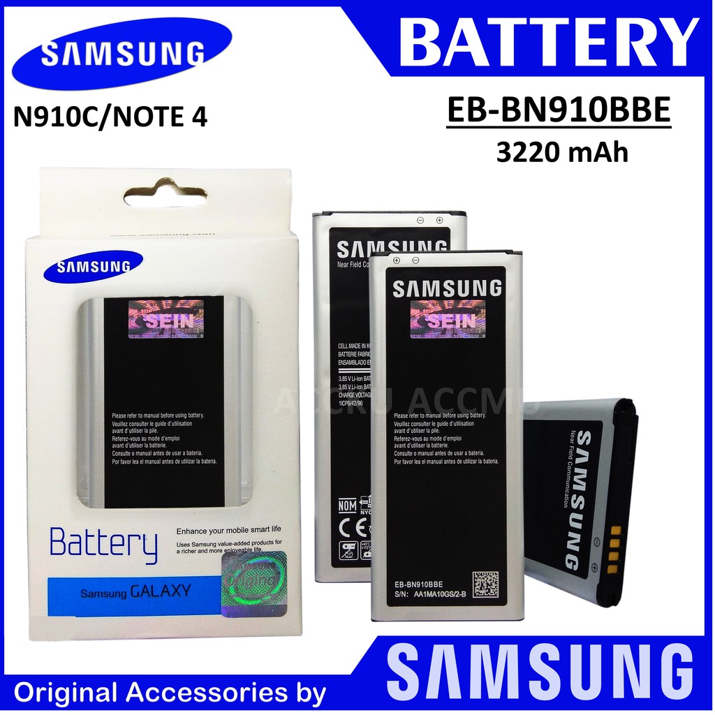 BATERAI SAMSUNG N910C BATTERY SAMSUNG GALAXY NOTE 4 EB-BN910BBE ORIGINAL