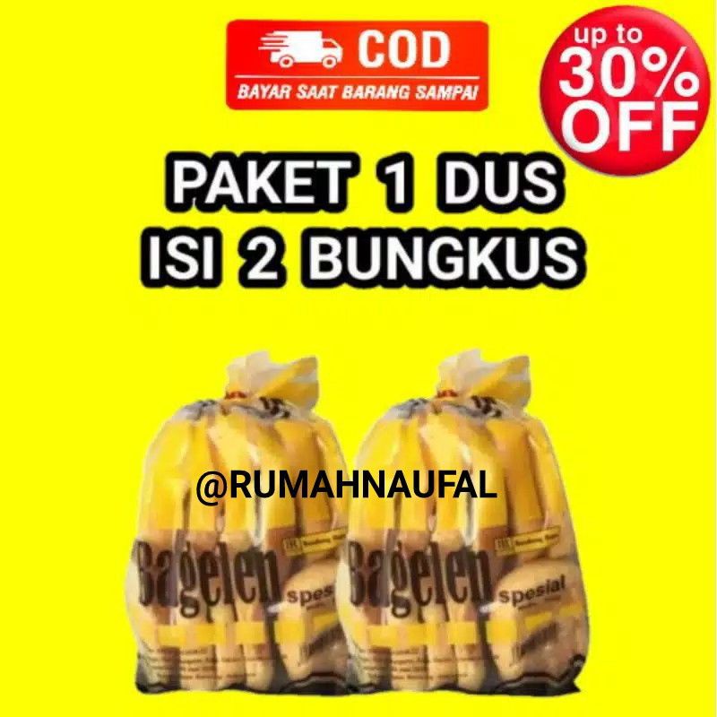 PAKET 2 BUNGKUS ROTI BAGELEN BANDUNG RAYA