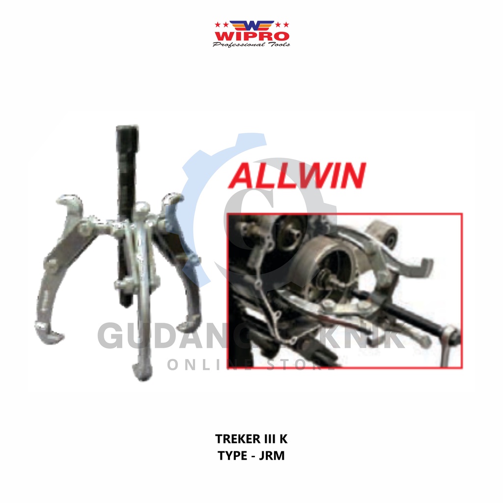 Treker Kaki 3 ALLWIN WIPRO 8&quot; / Traker 3 Kaki 8 Inch - Gear Puller 3 Jaw ALLWIN WIPRO