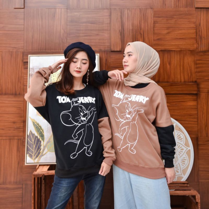 SWEATER TOM &amp; JERRY/BASIC SWEATER/SWEATER KEKINIAN/GUDANG SWEATER