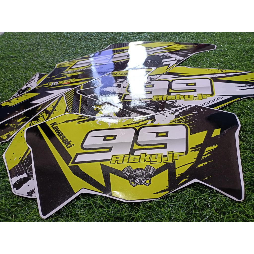 

⭐⭐⭐⭐⭐ Stiker Decal KLX BF kuning stabilo Sticker Fullbody keren