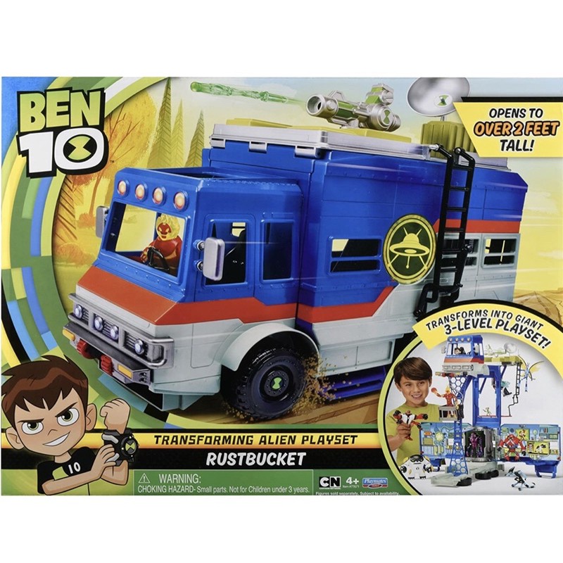 Ben 10 Rustbucket Deluxe Transforming Vehicle to Playset Mainan Mobil Anak