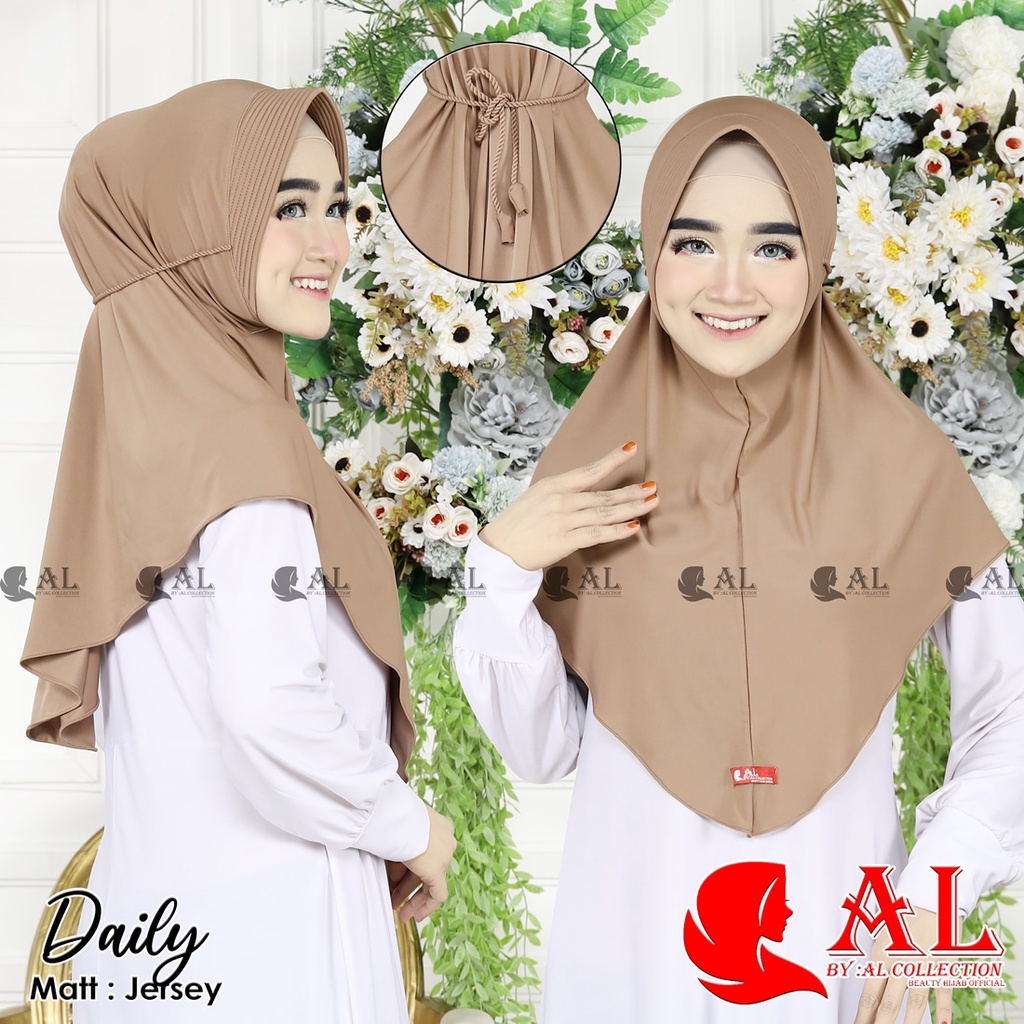 jilbab instan bergo pet daily tali kepang ropel kerudung bergo pet hijab bergo pet jilbab Maryam pet jilbab kerudung tali ulir