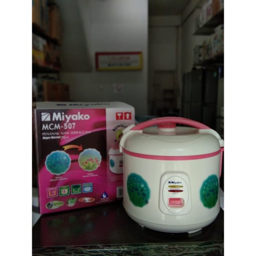 Miyako Rice Cooker MCM507-BGL – Magic Com 1.8 Liter 3in1 395 Watt / Penanak Nasi
