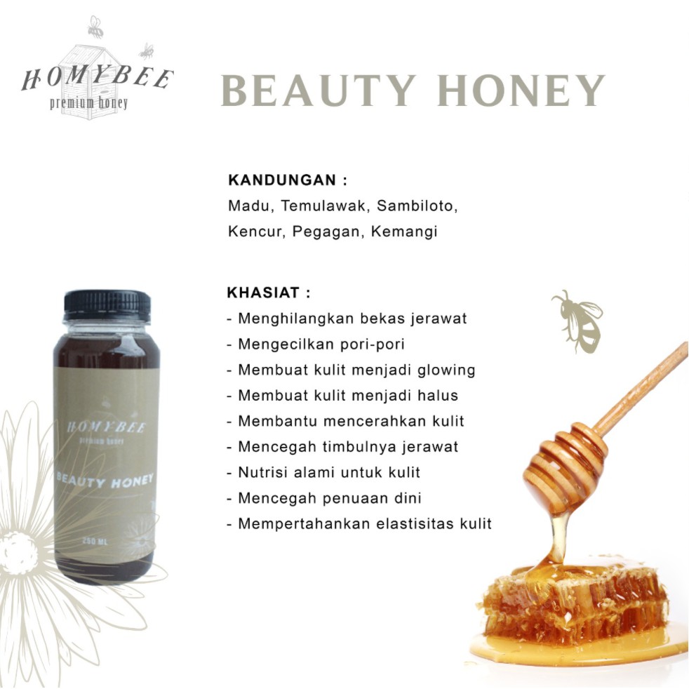 

Premium Madu HomyBee Beauty Honey