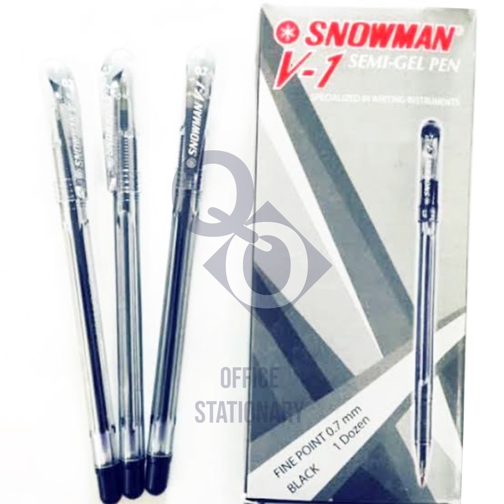 

Pulpen Bolpen Ballpoint Pen Snowman V1 1 lusin